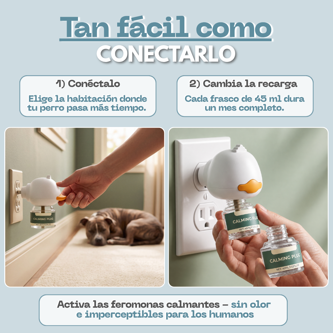 Difusor de Feromonas Calmantes para Perros